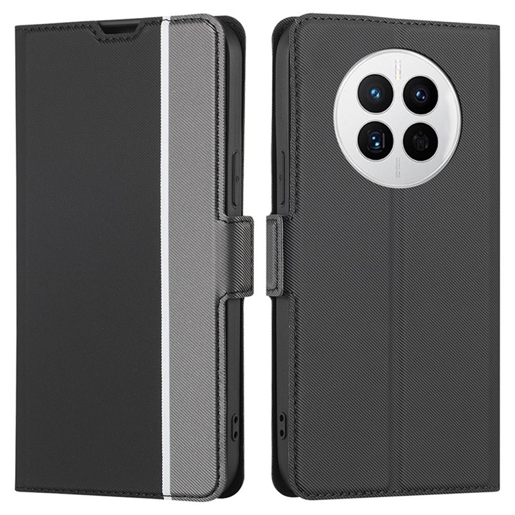 Case Huawei Mate 50 4G # Pre-Order * เคสหนัง PU ชั้นนอก + ปกด้านใน TPU นุ่ม, การป้องกันแบบคู่ *