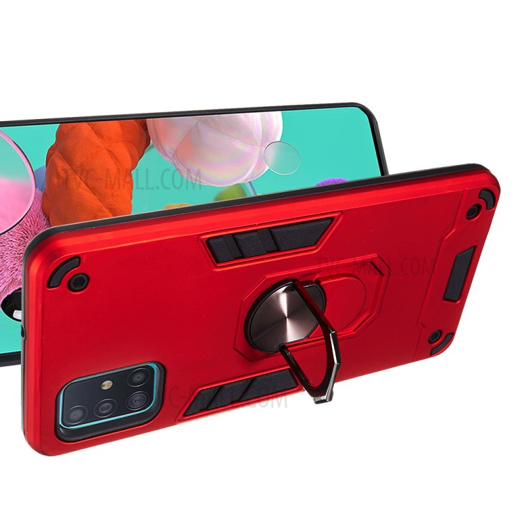 Case Samsung Galaxy A51 / Pre-order * เคสแบบแม่เหล็กแหวนไฮบริด PC + TPU เกราะป้องกัน *