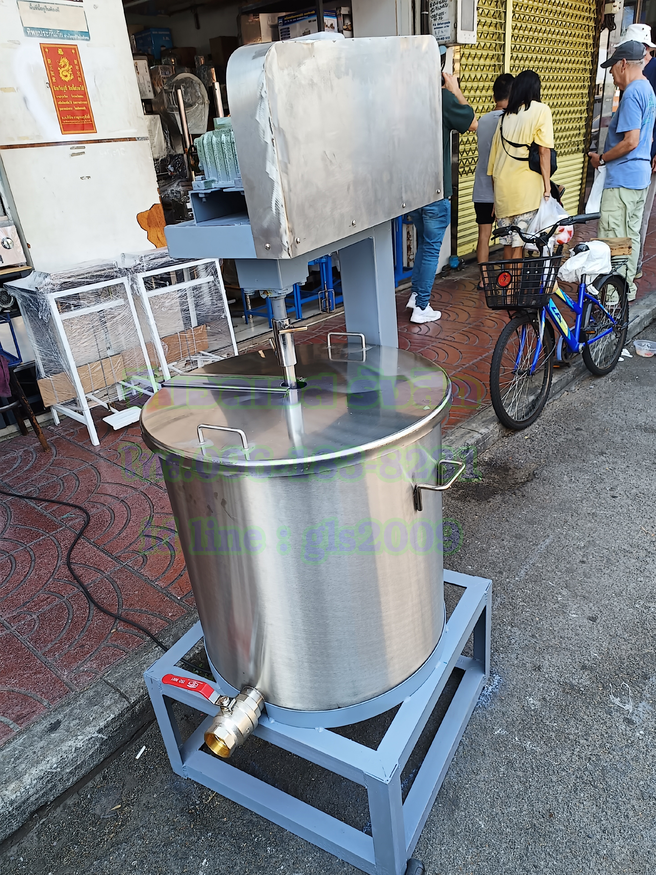 เครื่องผสมของเหลว100ลิตร1แรง