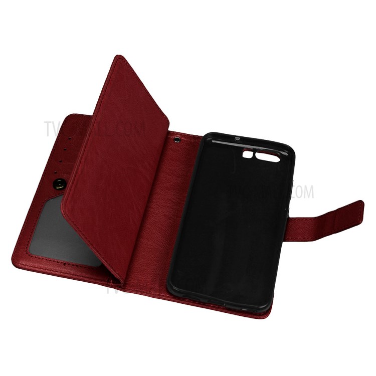 Case Huawei P10 Plus / Pre-order * เคสกระเป๋าสตางค์ผิวหนังม้า พร้อมช่องเสียบการ์ด 9 ใบ *