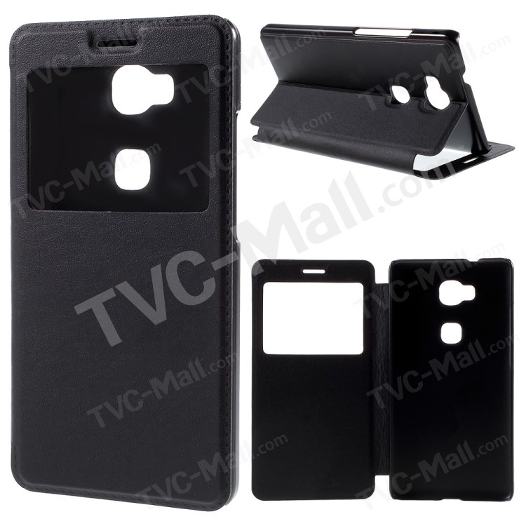 Case Huawei GR 5 / Pre-order * เคส 1ช่องหน้าต่าง หนังPC *