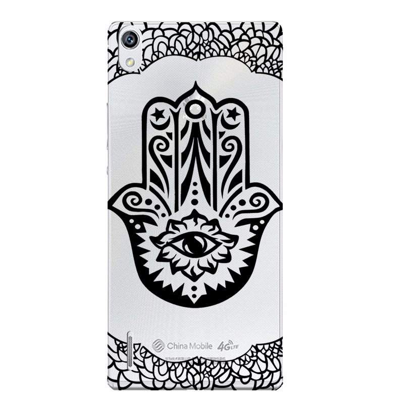 Case Huawei P7 / Pre-order * เคสซอฟท์ TPU ใส มิกกี้ มินนี่ หมีพูห์ ลายดอกไม้สวยๆ *