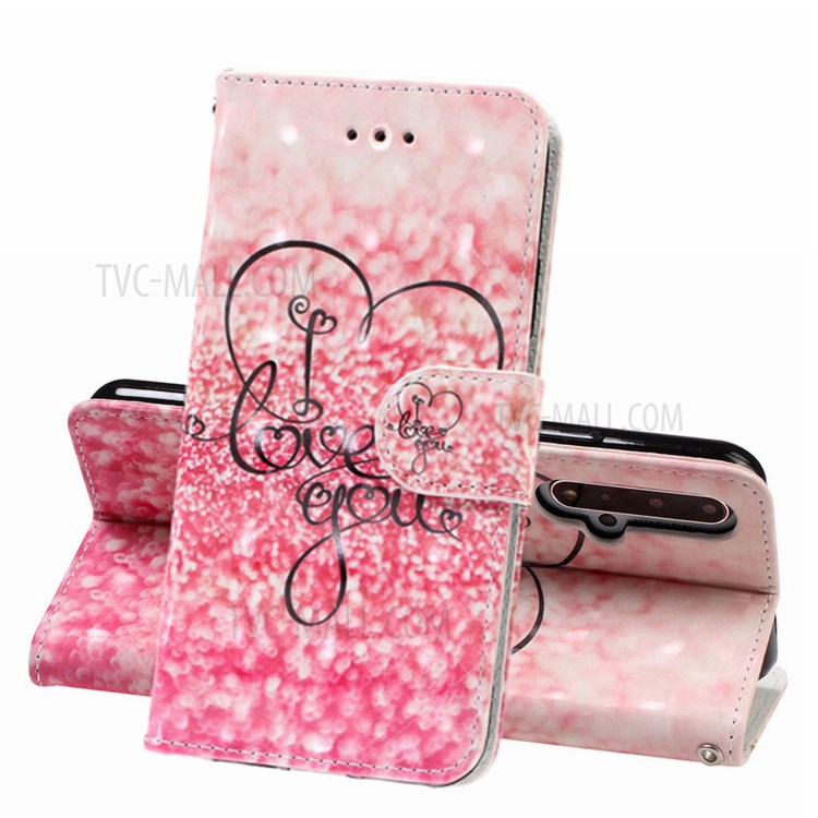 Case Huawei Nova 5T / Pre-order * เคสหนังกระเป๋าสตางค์ยืน การตกแต่งจุดไฟพิเศษปรับแต่งอุปกรณ์ *