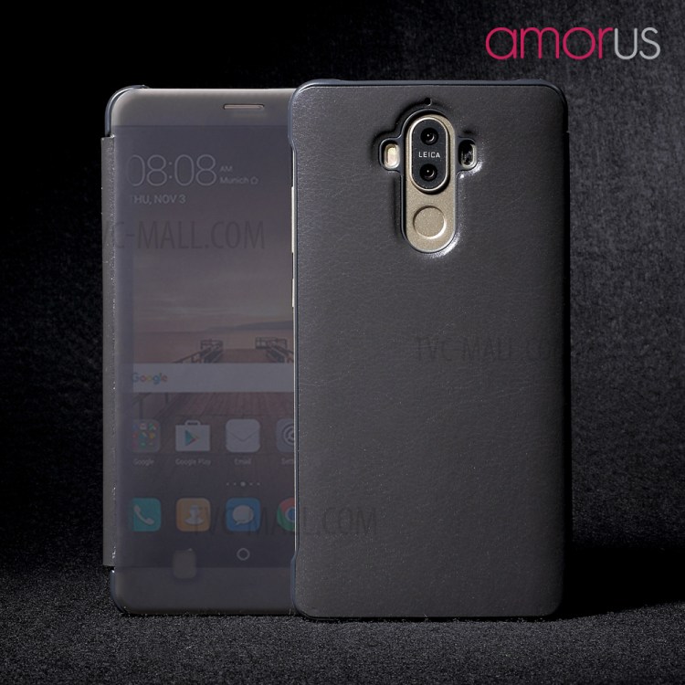 Case Huawei Mate 9 / Pre-order * AMORUS โปร่งแสงดูหน้าต่างซองหนัง *
