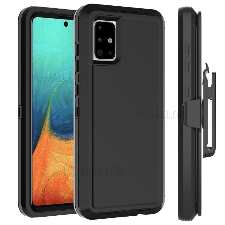 Case Samsung Galaxy A71 5G # Pre-order * เคสกันฝุ่นกันกระแทก PC + TPU พร้อมคลิปหนีบเข็มขัด *