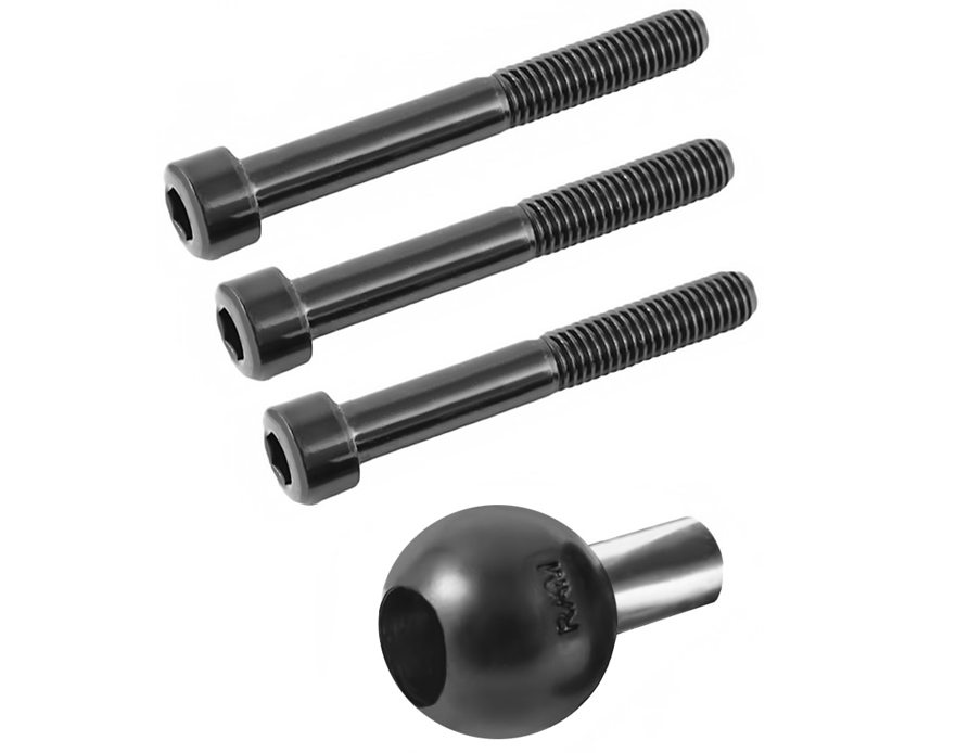 RAM Motorcycle Handlebar Clamp Base with M8 Screws