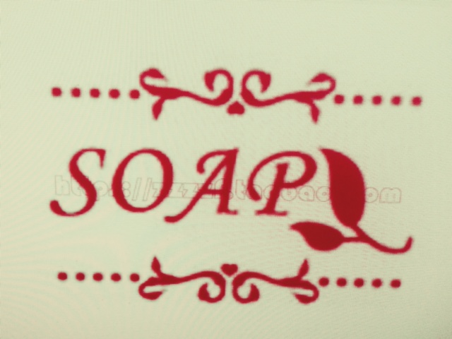 แสตมป์สบู่ SOAP 5*4 cm