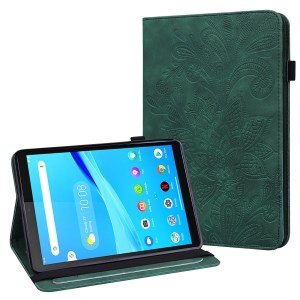 Case Lenovo Tab M10 FHD Plus # Pre-Order * เคสกระเป๋าสตางค์หนังขาตั้งแท็บเล็ตที่มีการพิมพ์ลายดอกไม้ *