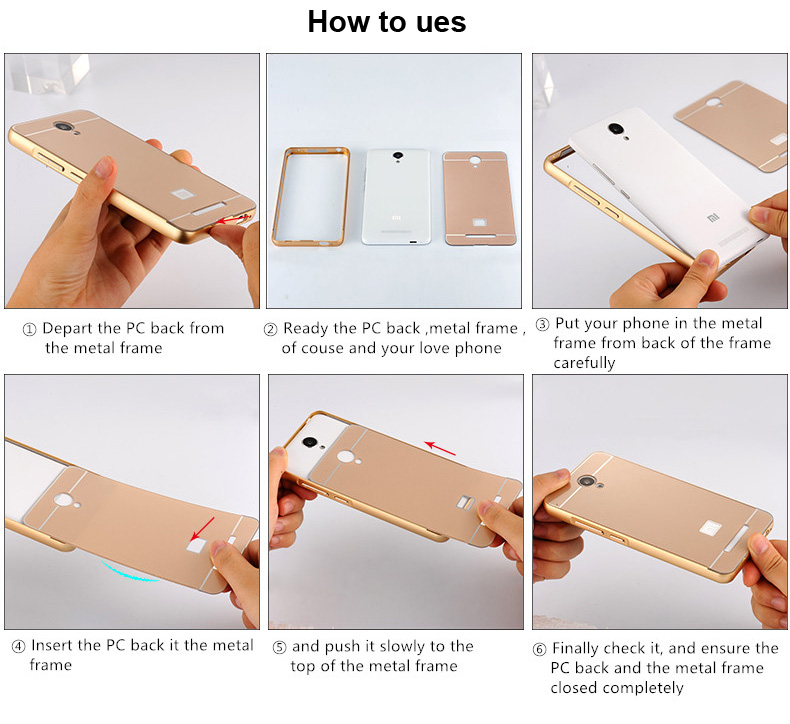 Case Huawei G7 Plus / Pre-order * Bumper 2 in 1เคสอลูมิเนียมโลหะ + พลาสติกปกหลัง *