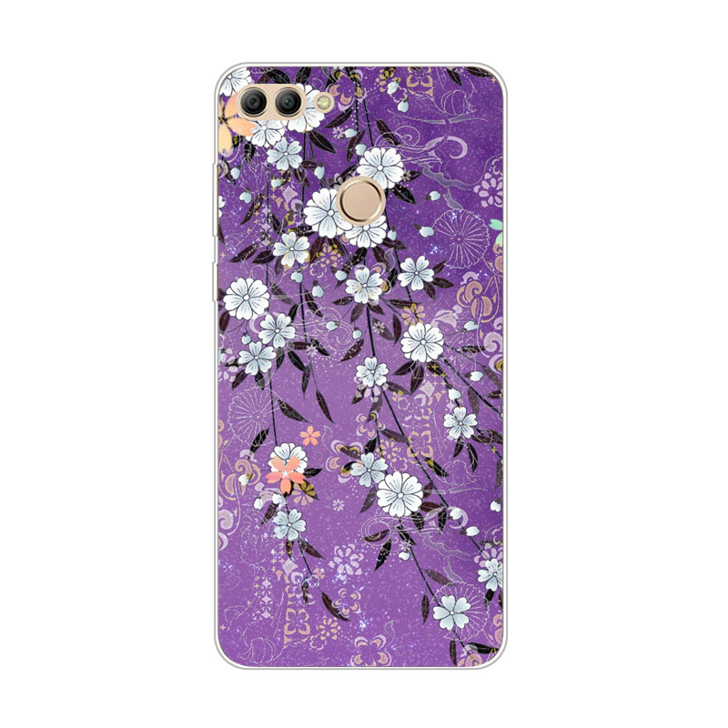Case Huawei Y9 / Pre-order * เคสซิลิคอนสดใสดอกไม้จิตรกรรมSoft TPU *