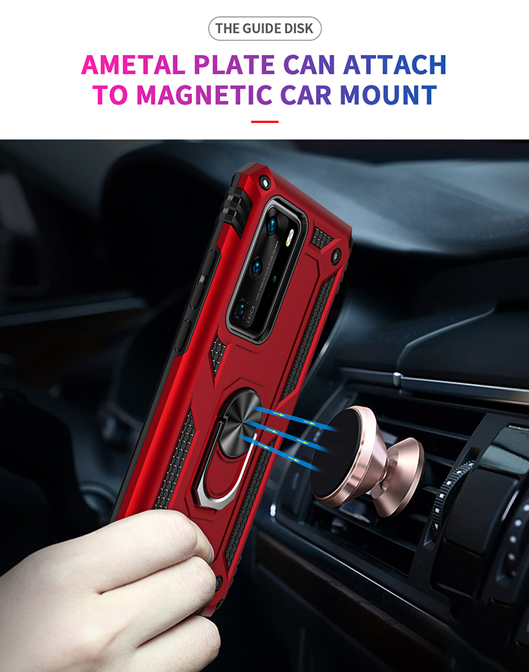 Case Huawei P40 Pro / Pre-order * เคส TPU Combo Combo แหวนเกราะขาตั้ง *