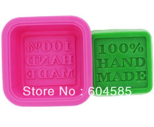 แม่พิมพ์สบู่ซิลิโคน สี่เหลี่ยม handmade100% 5ชิ้น
