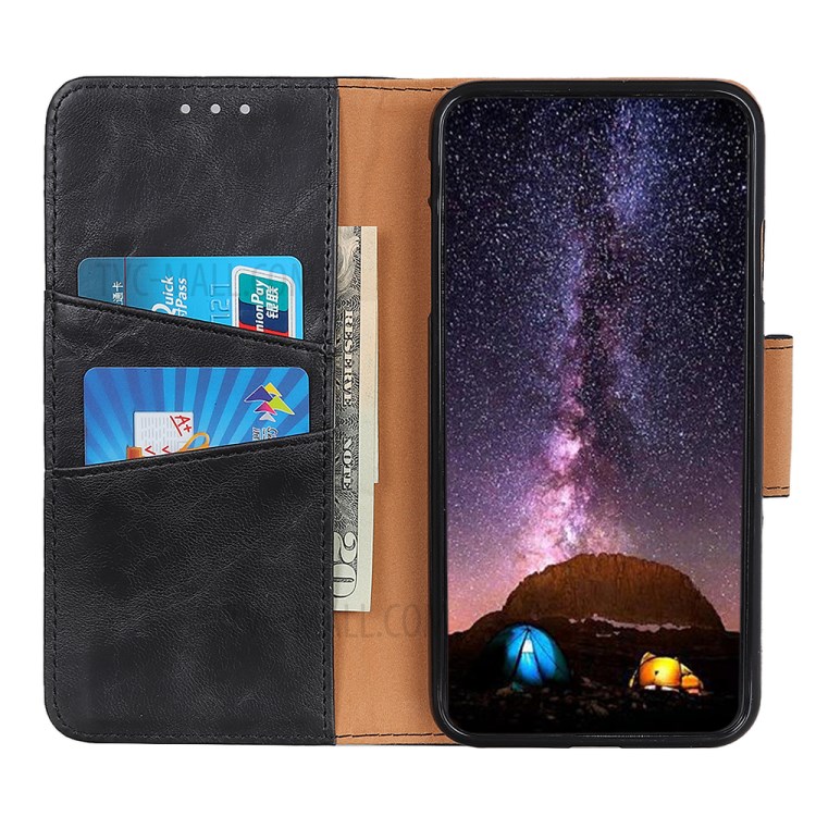 Case Realme C11 / Pre-order * เคสกระเป๋าสตางค์หนัง Crazy Horse ช่องใส่การ์ดกระเป๋าสตางค์และกระเป๋าที่ซ่อนอยู่ *