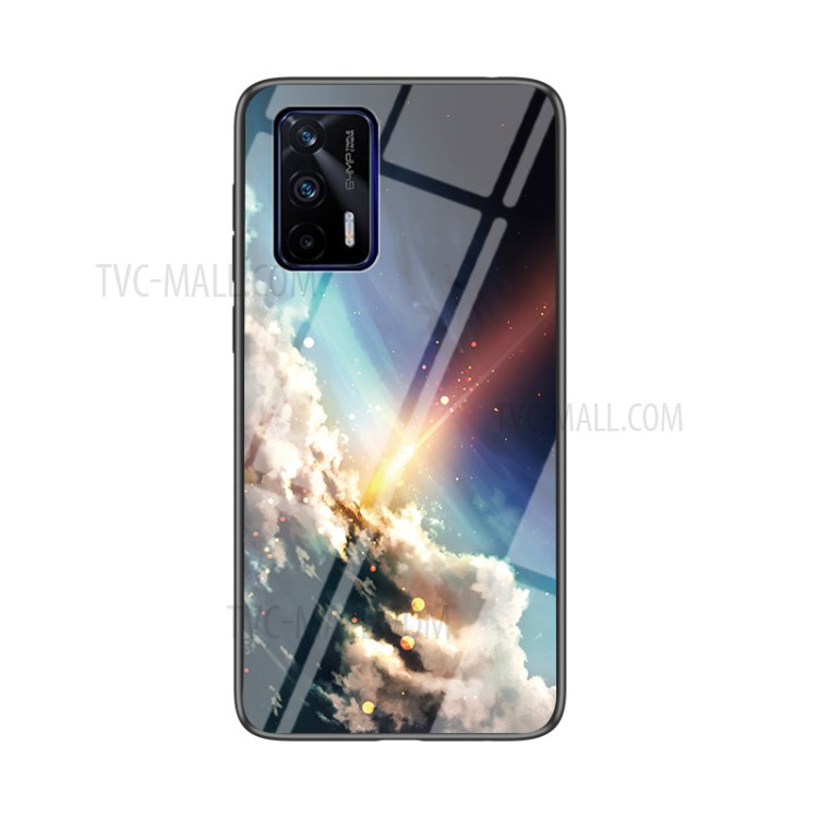 Case Realme GT 5G # Pre-Order * Starry Sky Pattern ฝาหลังกระจกนิรภัย ป้องกันรอยขีดข่วน กระจายความร้อนได้เร็ว *
