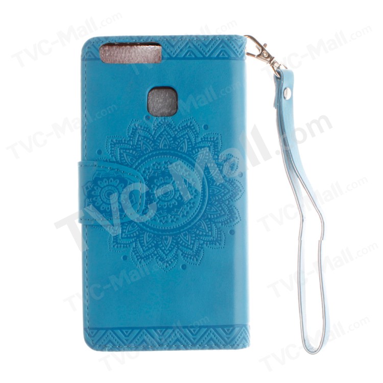 Case Huawei P9 Plus / Pre-order * * ผิวนูนดอกไม้ Mandala กับเชือกเส้นเล็ก *