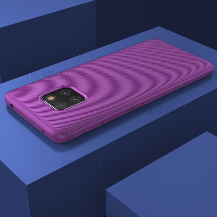 Case Huawei Mate 20 Pro / Pre-order * เคส TPU พื้นผิวทแยง, กันลื่น, ป้องกันลายนิ้วมือและป้องกันรอยขีดข่วน *