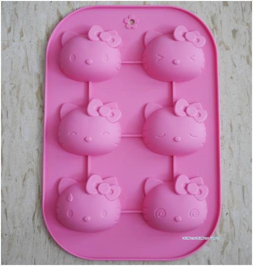 *พิมพ์ซิลิโคน รูป hello kitty 6 ช่อง*