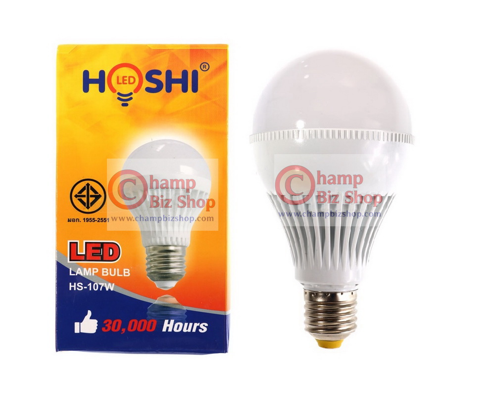 หลอดไฟ LED HOSHI E27 12W (WW) แสงสีเหลือง