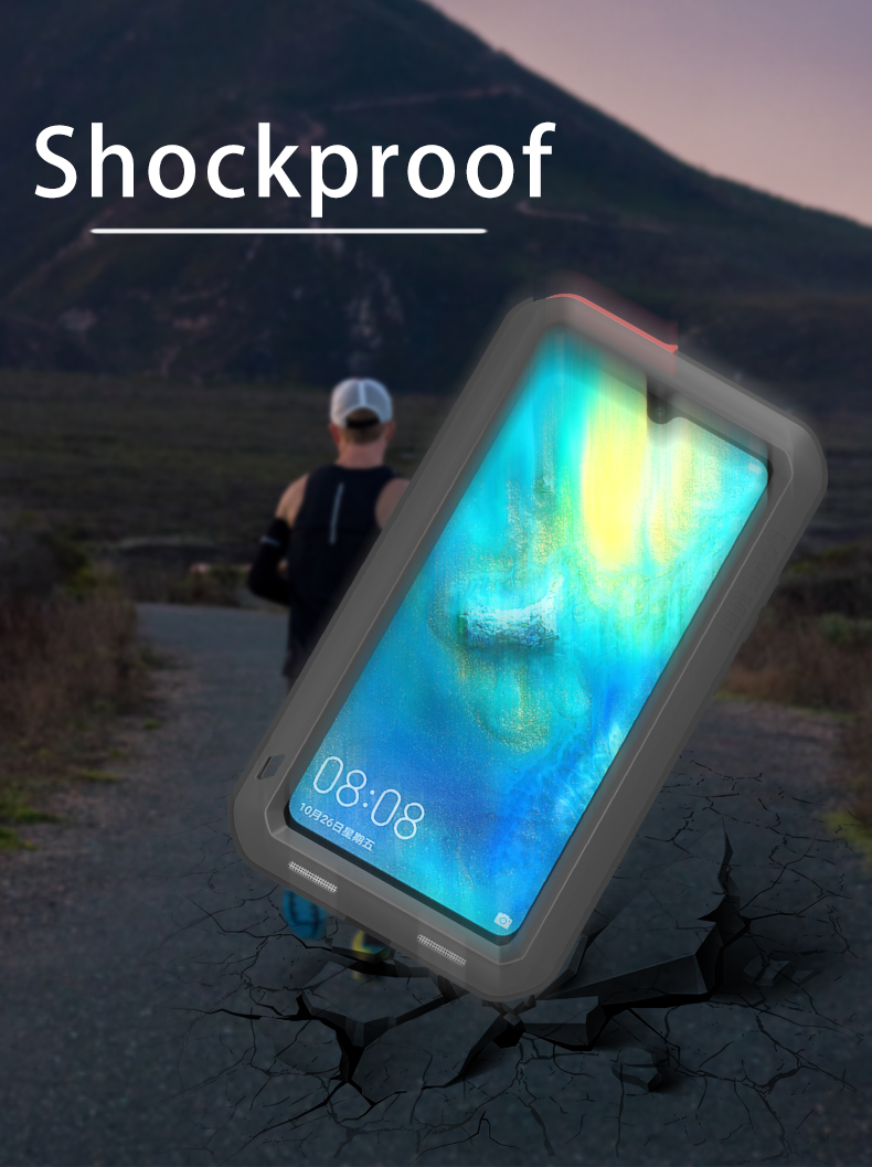 Case Huawei Mate 20 / Pre-order * LOVE MEI วัสดุ: โลหะ + ซิลิโคน มีคุณสมบัติกันกระแทกป้องกันฝุ่นละอองและมีคุณสมบัติกันน้ำ *