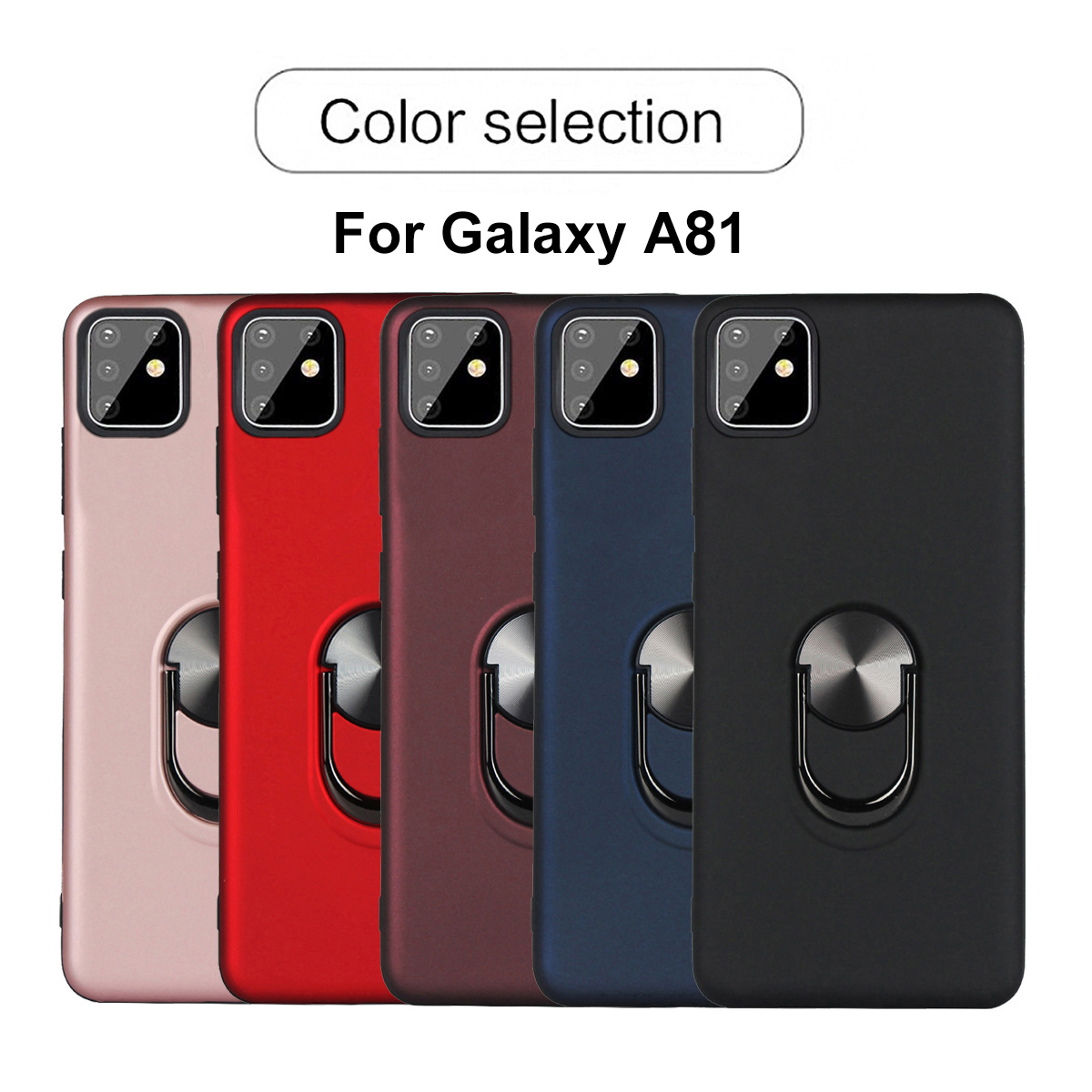 Case Samsung Galaxy Note 10 Lite / Pre-Order * เคส PC + TPU แบบถอดได้พร้อมขาตั้งแหวนนิ้ว สร้างด้วยวัสดุพลาสติกและ TPU มีการป้องกันสองชั้น *