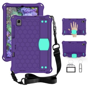 Case Samsung Galaxy Tab A7 (2020)/ Pre-Order * เคส EVA เนื้อรังผึ้ง Kickstand พร้อมสายคล้องไหล่ *