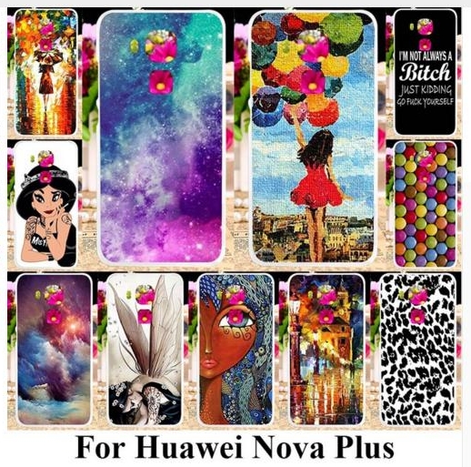 Case Huawei nova plus / Pre-order * เคสพลาสติกแข็ง ลายการ์ตูนที่น่ารัก สีสันสดใส *
