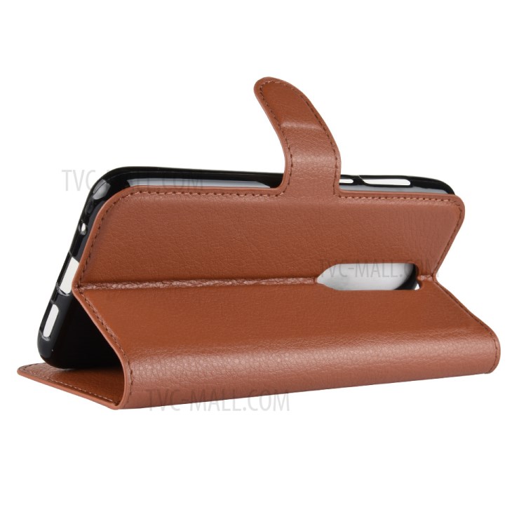 Case Nokia 6.1 Plus / Pre-order * ผิวลิ้นจี่ ช่องเสียบการ์ด Wallet และช่องใส่เงินสด *