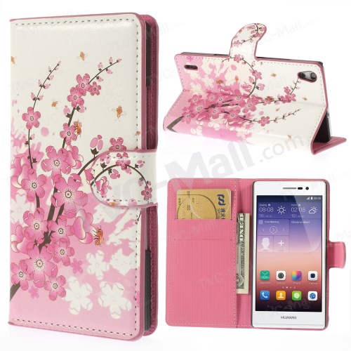 Case Huawei P7 / Pre-order * เคสหนังปกแม่เหล็ก พิมพ์ลาย *