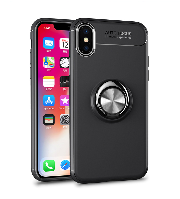 Case iPhone X , iPhone XS / Pre-Order * แหวนนิ้ว +ขา TPU + PC ไฮบริด หมุนได้ 360 องศา *