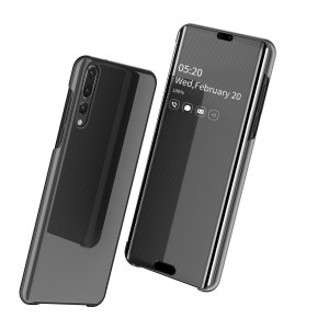 Case Huawei P20 Pro / Pre-order * View Window Mirror ทำจากวัสดุหนัง PC + PU หน้าต่างโปร่งแสงเพื่อการดูข้อมูลที่ง่าย *