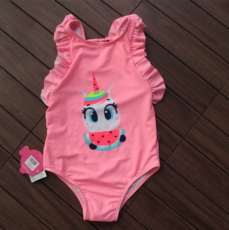 ชุดว่ายน้ำ สีชมพู ลายยูนิคอร์น ไซส์ 2T