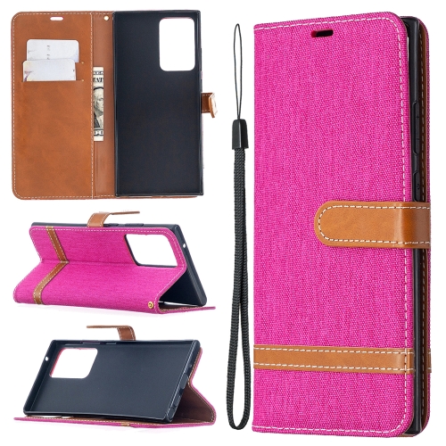 Case Samsung Galaxy Note20 Ultra / Note20 Ultra 5G # Pre-Order * เนื้อยีนส์จับคู่สีพร้อมที่วางและช่องเสียบการ์ดและกระเป๋าสตางค์และเชือกเส้นเล็ก *