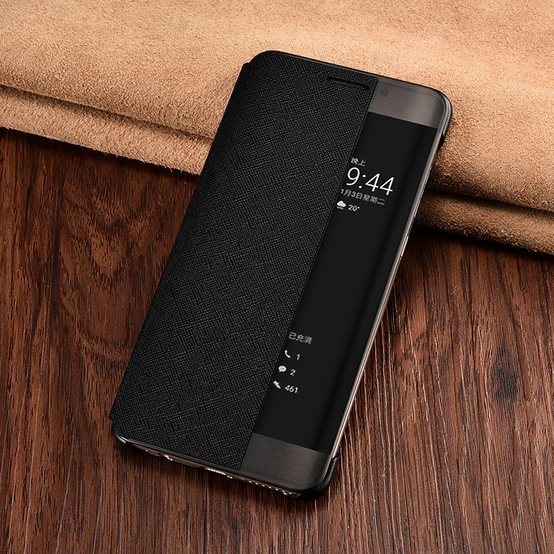 Case Huawei Mate 9 Pro / Pre-order * XOOMZ สมาร์ท หนังPU กากบาท handcrafted และสไตล์วินเทจ *