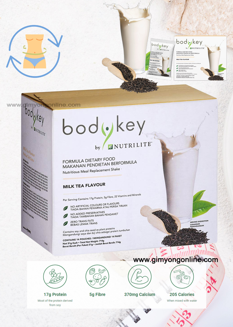 บอดี้คีย์ bodykey แพคเกจใหม่ ช้อปมาเลเซีย ของแท้ รสชานม Milk Tea