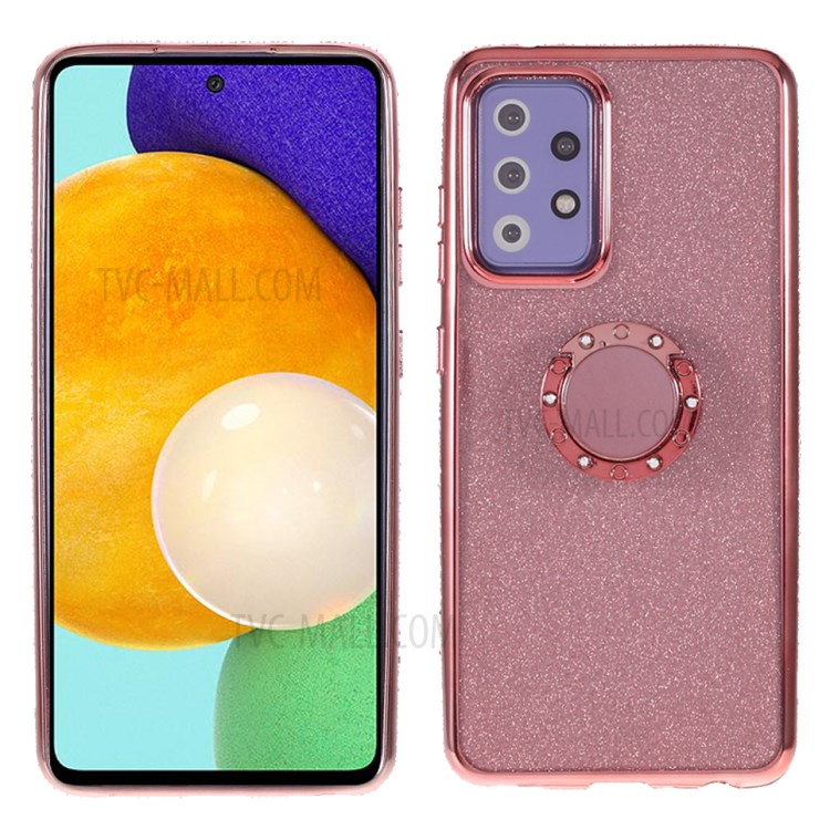 Case Samsung Galaxy A52/A52s # Pre-Order * เคสชุบ Rhinestone ตกแต่งเลื่อมแวววาวออกแบบกระดาษเคสโทรศัพท์ TPU *