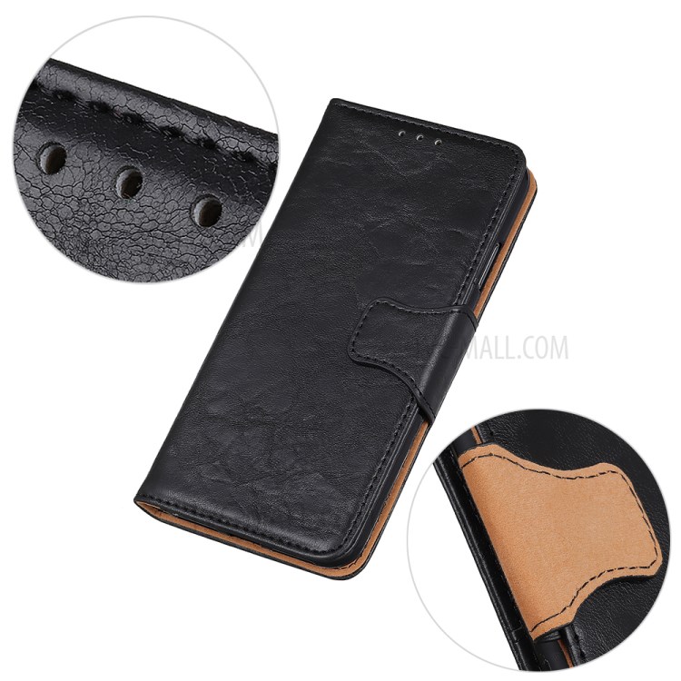 Case Realme C11 / Pre-order * เคสกระเป๋าสตางค์หนัง Crazy Horse ช่องใส่การ์ดกระเป๋าสตางค์และกระเป๋าที่ซ่อนอยู่ *