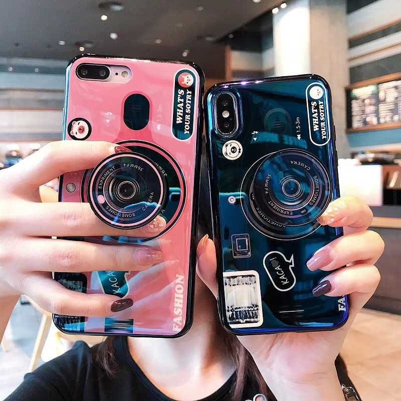 Case Huawei Y6 Prime 2018 / Pre-order * เคส blueray กล้องโทรศัพท์ + ขาตั้ง *