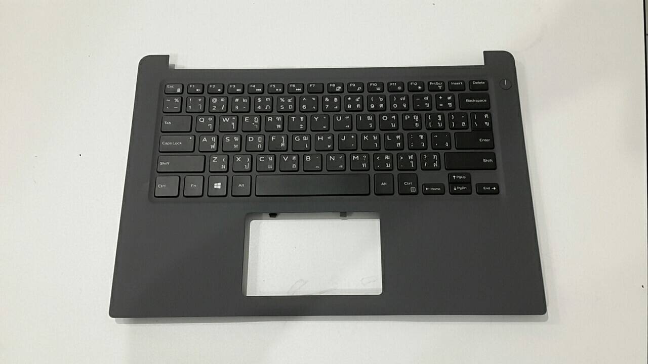 Keyboard Palmrest Dell inspiron 14 7460 ไทย อังกฤษ คีย์บอร์ด Dell 7460 แป้นพิมพ์ Dell 7460 แท้จาก ศูนย์ Dell Thailand