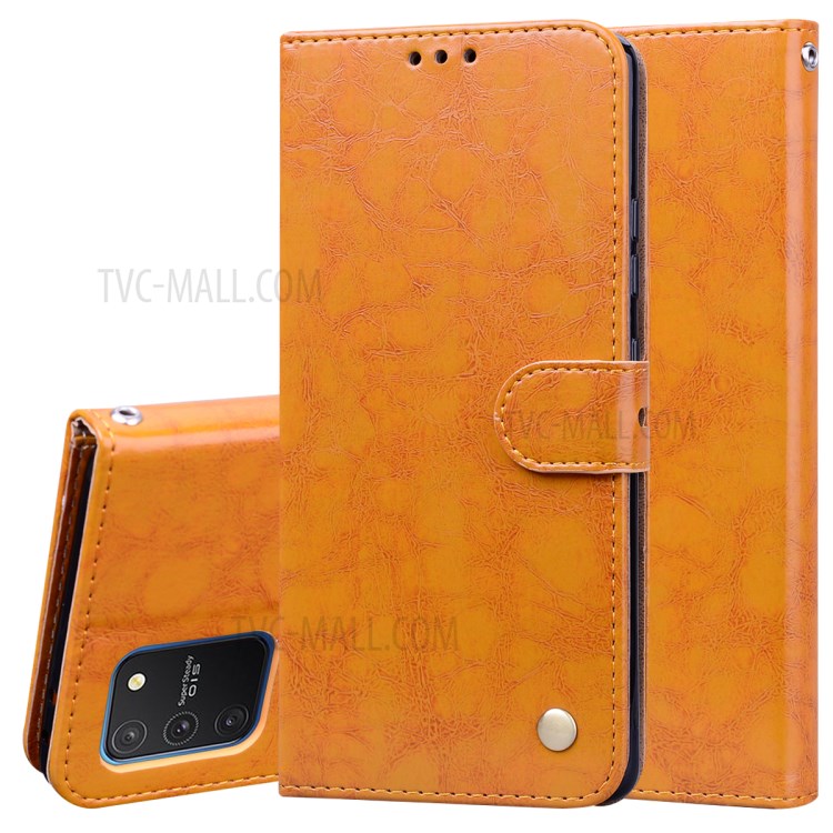 Case Samsung Galaxy S10 Lite / Pre-Order * สไตล์ธุรกิจน้ำมันขี้ผึ้งหนัง PU กระเป๋าสตางค์ *
