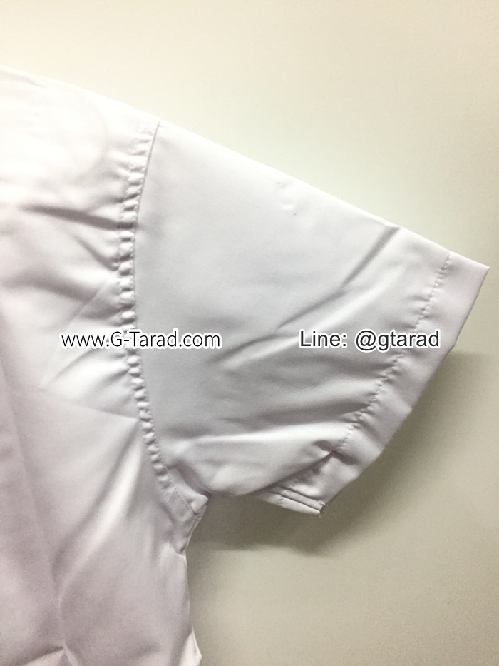 Fokus No. 3113 เสื้อ นศ.ญ. แบบอาชีวฯ ปวช.,ปวส. คิ้วคู่