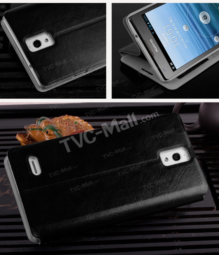 Case Huawei Ascend G700 / Pre-order *เคสหนัง Mofi 1ช่องหน้าต่าง*