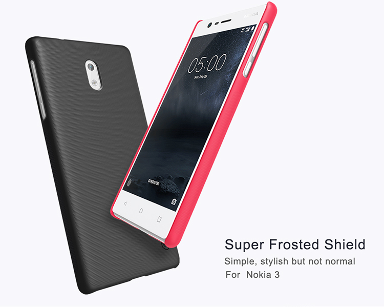 Case Nokia 3 / Pre-order * NILLKIN Super Frosted Shield พลาสติกแข็ง ใช้วัสดุ PC ที่นำเข้าจากสิ่งแวดล้อม *