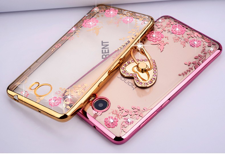 Case Huawei Y5ii / Pre-order * เคสหรูหราเทคนิคการชุบทอง TPU ซิลิโคนอ่อนนุ่ม + แหวน *
