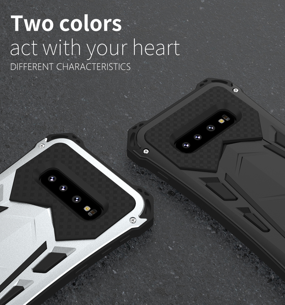 Case Samsung Galaxy S10 / Pre-Order * R-JUST กันกระแทกกันฝุ่นเคสไฮบริดกันน้ำ อลูมิเนียมอัลลอยด์ + วัสดุซิลิโคน *