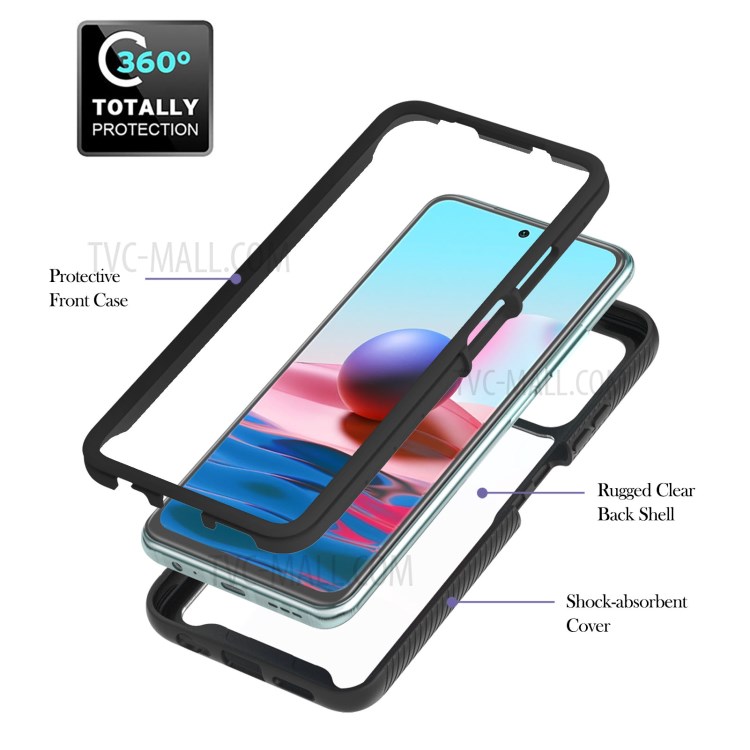 Case Xiaomi Redmi Note 10 4G / Note 10S # Pre-Order * เคส TPU + PC Hybrid Phone Case ฝาครอบกันกระแทกพร้อมขาตั้งแหวน *
