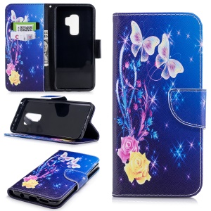 Case Samsung Galaxy S9 Plus / Pre-Order * เคสพิมพ์ลายรูปแบบสดใสดูทันสมัย สไตล์กระเป๋า: 2 ช่องเสียบการ์ด + กระเป๋าเงินสด 1 *