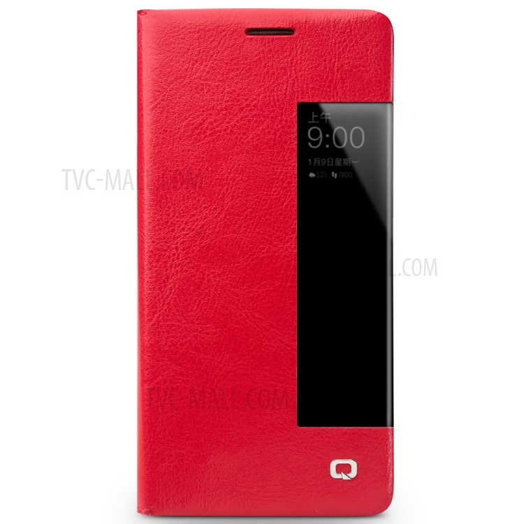 Case Huawei Mate 10 Pro / Pre-order * QIALINO สไตล์คลาสสิกดูหน้าต่าง หนัง cowhide แท้คุณภาพสูง *