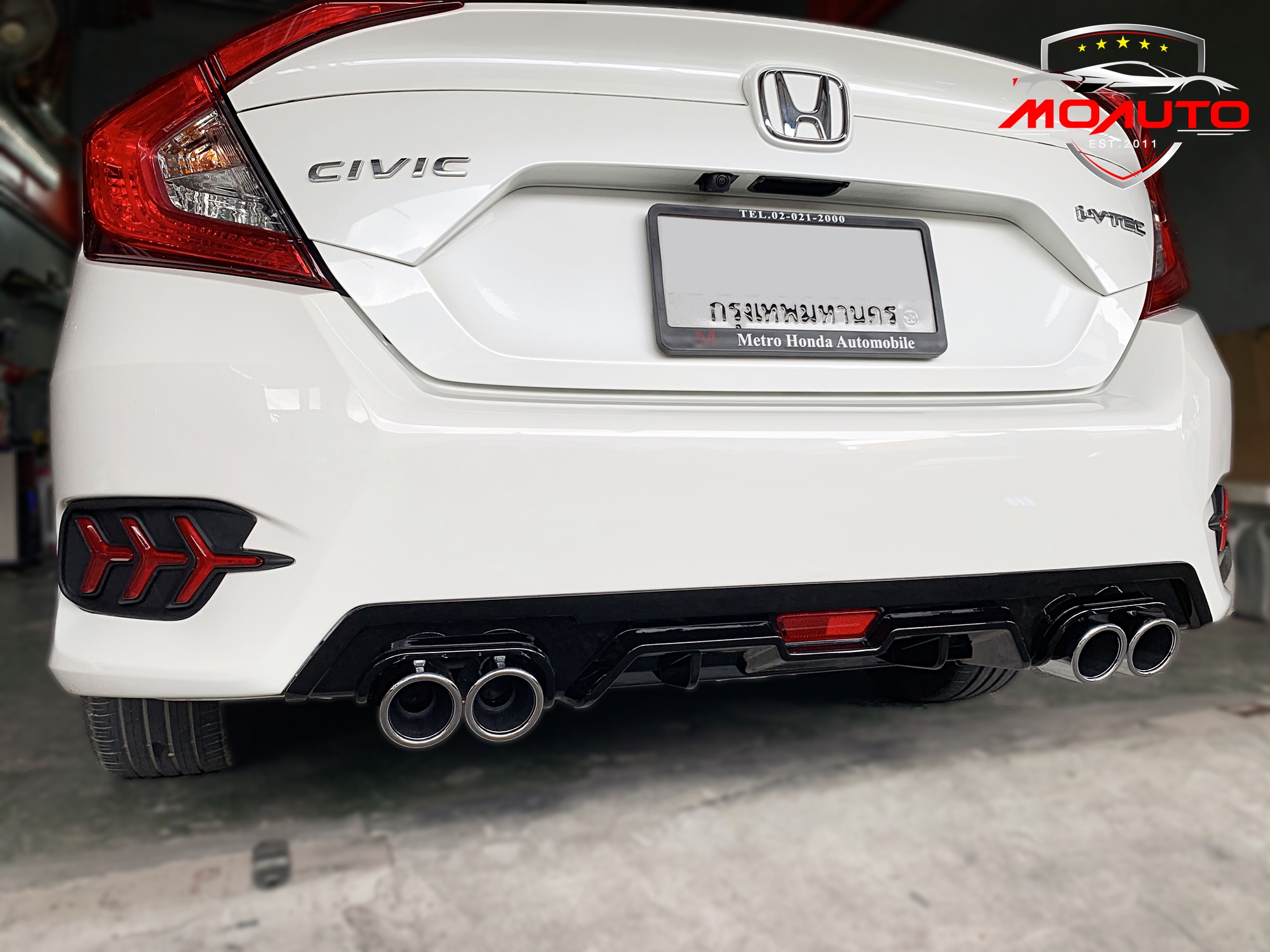Diffuser ทรง Sport พร้อมปลายท่อหลอก CIVIC FC 2016-2021