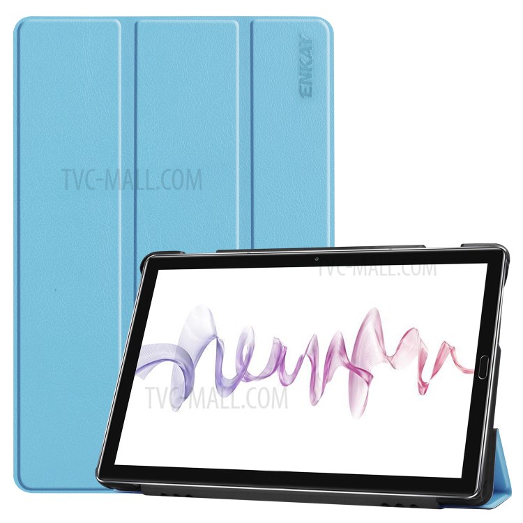 Case Huawei Mediapad M6 10.8 / Pre-order * ENKAY หนัง PU สมาร์ทแท็บเล็ตเคสปกพร้อมขาตั้ง 3 -พับ *