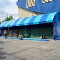 เต็นท์โกดังเก็บสินค้า กว้าง 12 เมตร ยาว 22 เมตร สูง 2.5 เมตร มีผ้าใบปิดล้อม 4 ด้าน เต็นท์ทรงโค้ง เต็นท์อุตสาหกรรม เต็นท์โรงงานเก็บสินค้า เต็นท์โกดังเช่าเก็บสินค้า เต็นท์โรงงานเก็บสินค้า
